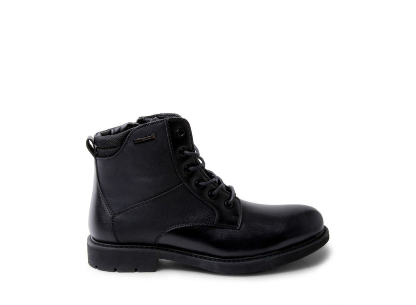 DAVID WATERPROOF BLACK LEATHER - Shoes - Steve Madden Canada