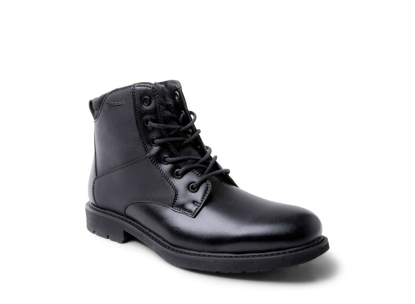 DAVID WATERPROOF BLACK LEATHER - Shoes - Steve Madden Canada