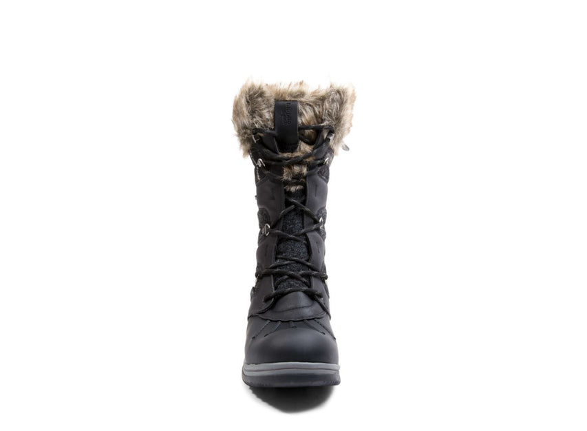 SAMNTHA WATERPROOF BLACK LEATHER - Shoes - Steve Madden Canada