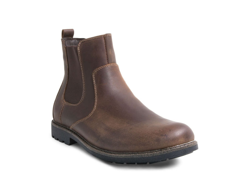 SHADE WATERPROOF BROWN LEATHER - Shoes - Steve Madden Canada