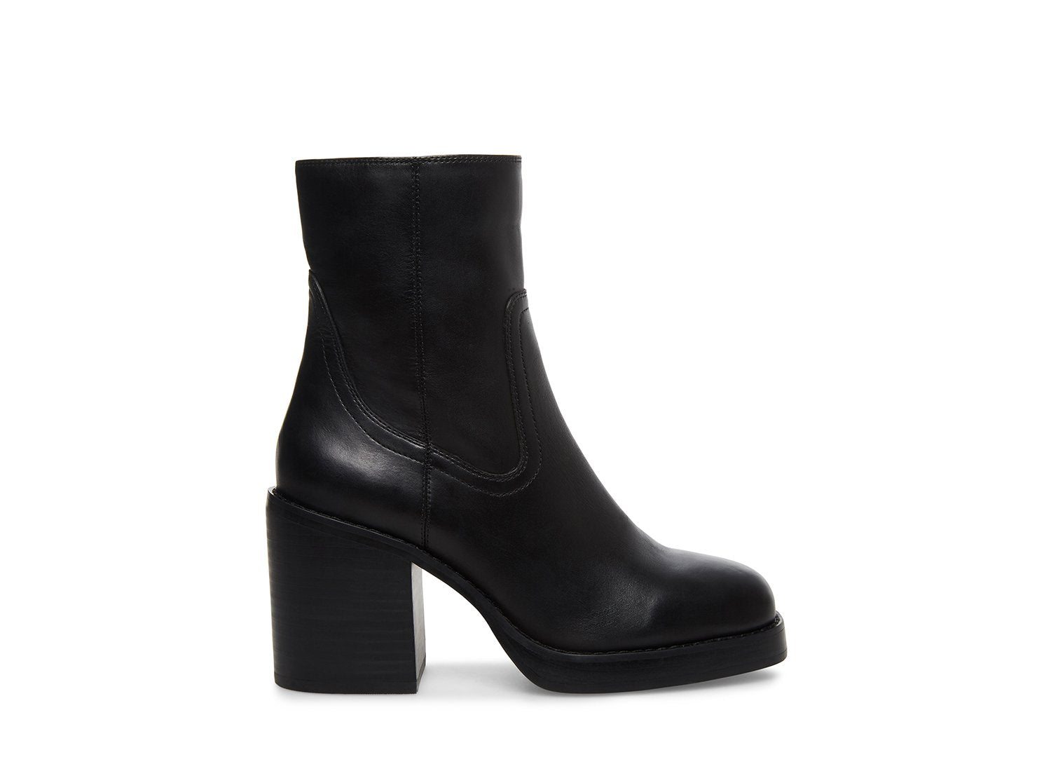 DELLAA BLACK LEATHER - Shoes - Steve Madden Canada