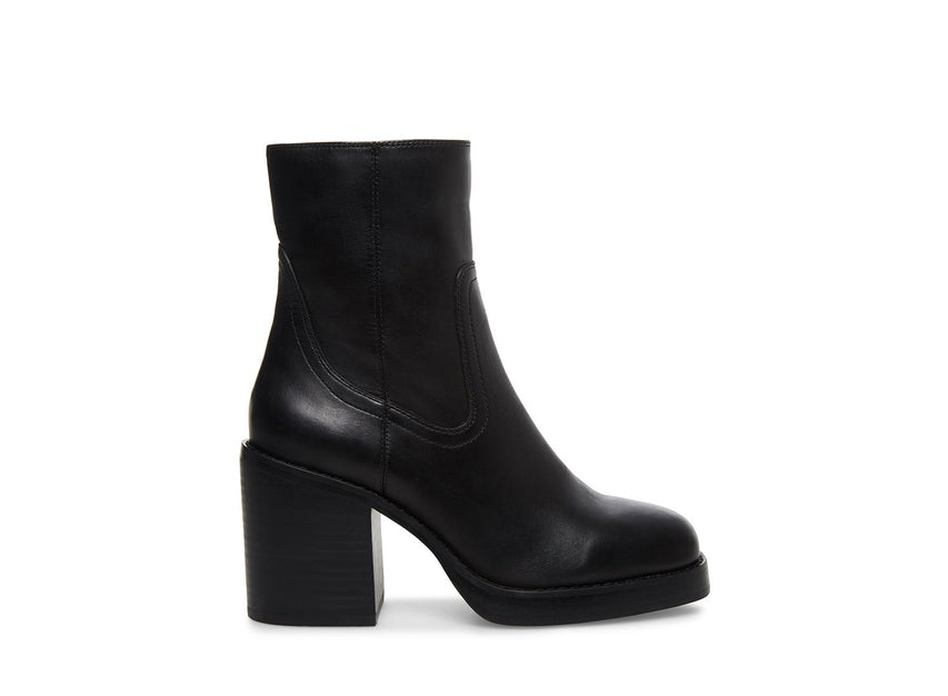 DELLAA BLACK LEATHER - Shoes - Steve Madden Canada