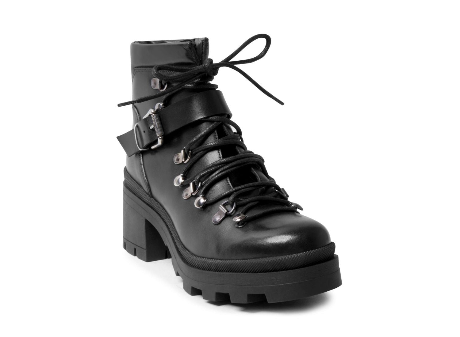 METRIC BLACK LEATHER - Shoes - Steve Madden Canada