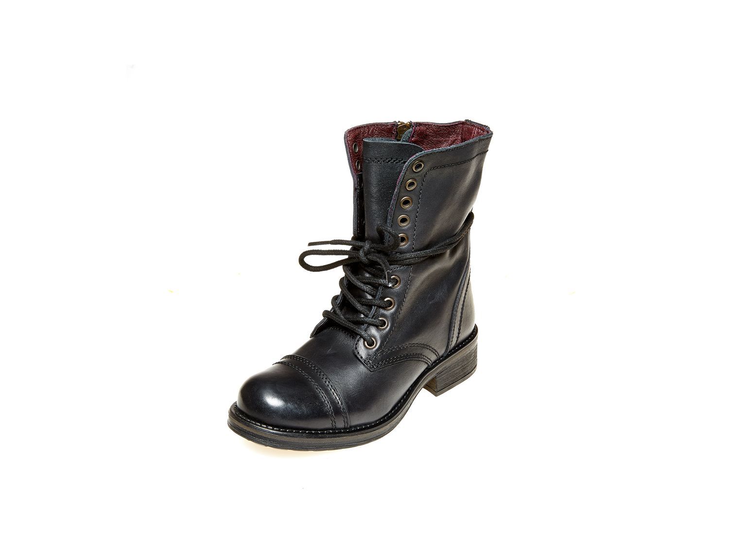 TROOPA2-0 BLACK LEATHER - Shoes - Steve Madden Canada