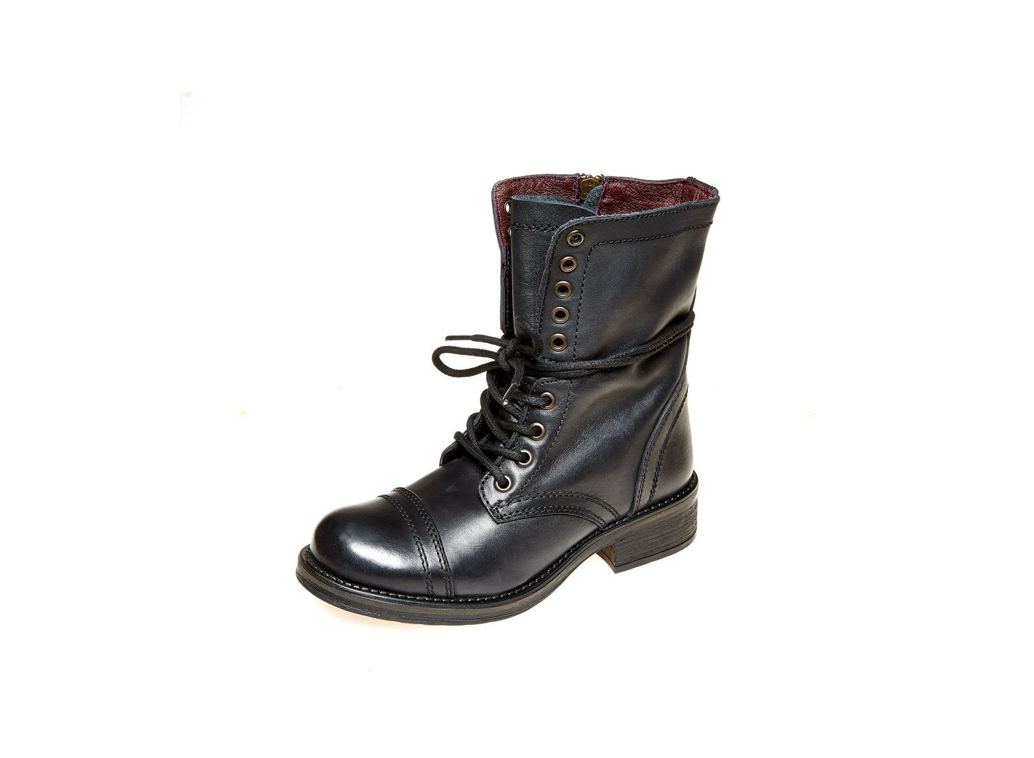 TROOPA2-0 BLACK LEATHER - Shoes - Steve Madden Canada