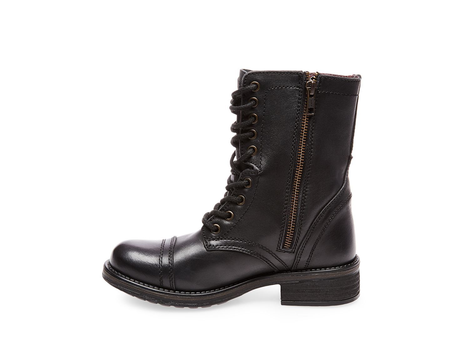 TROOPA2-0 BLACK LEATHER - Shoes - Steve Madden Canada