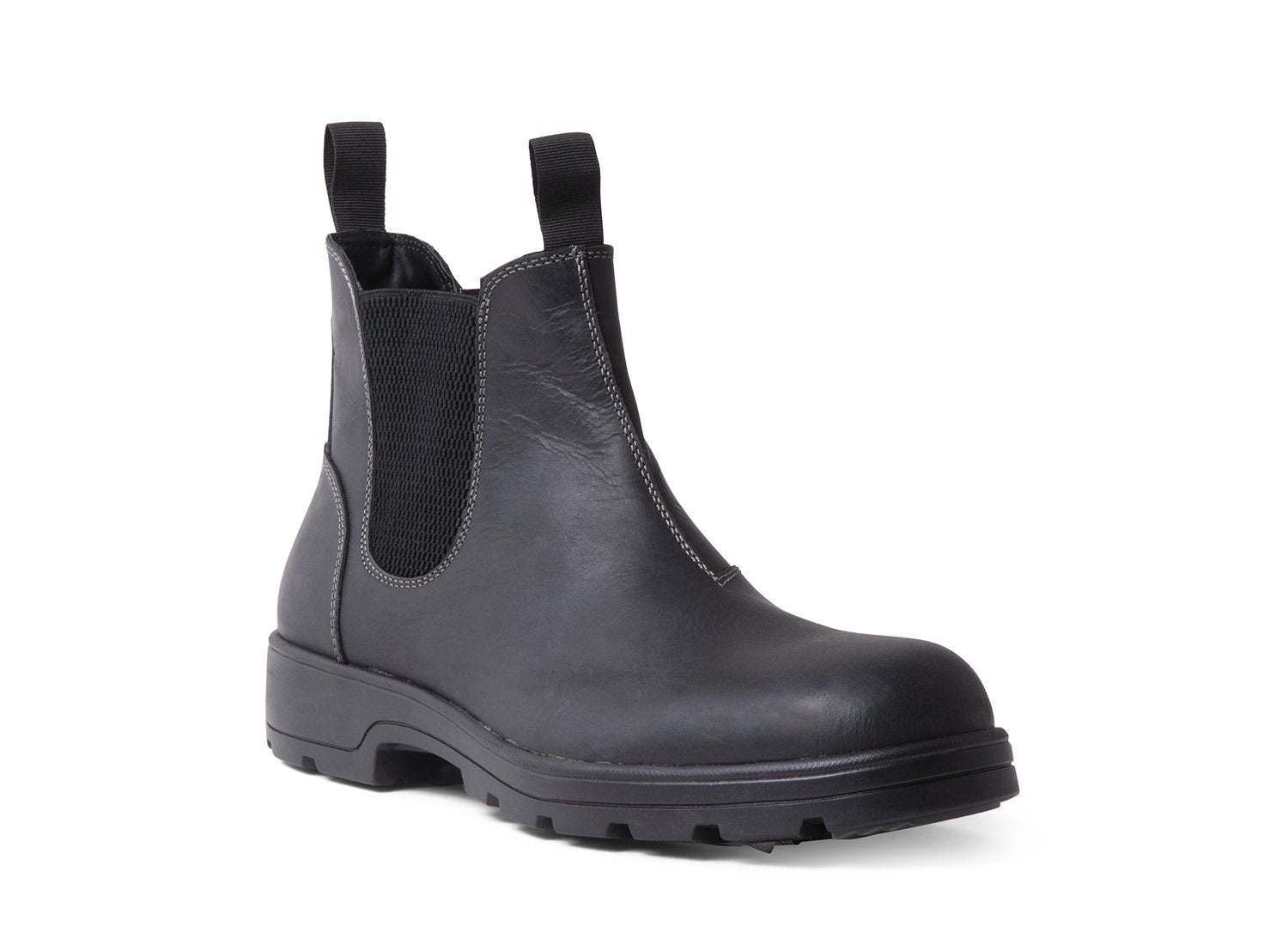 BUILDER BLACK LEATHER - Shoes - Steve Madden Canada