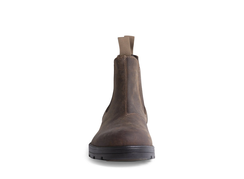 BUILDER BROWN LEATHER - Shoes - Steve Madden Canada