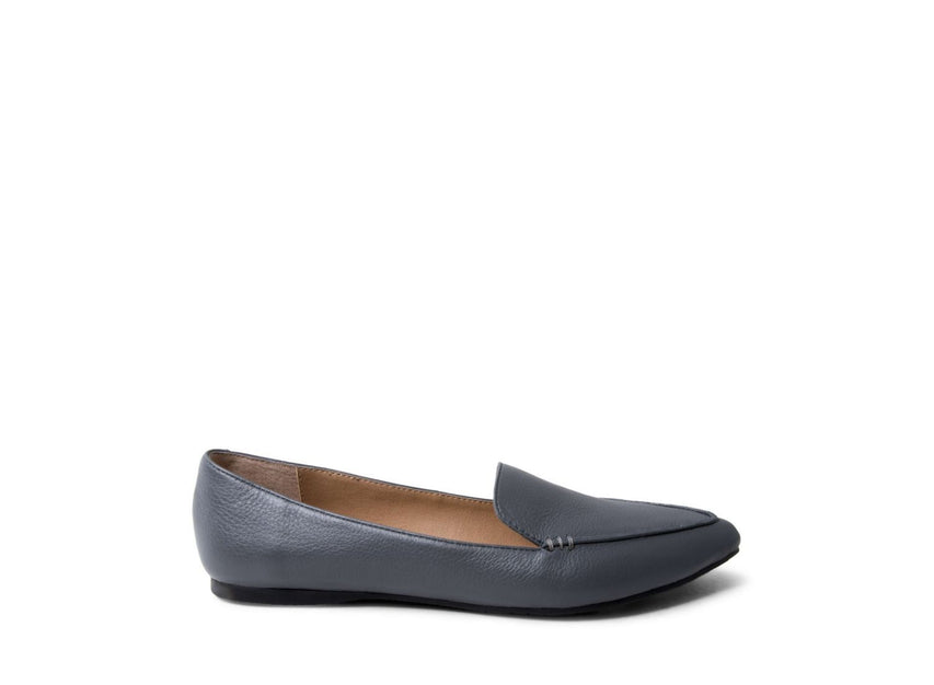 FEATHER GREY LEATHER - Shoes - Steve Madden Canada