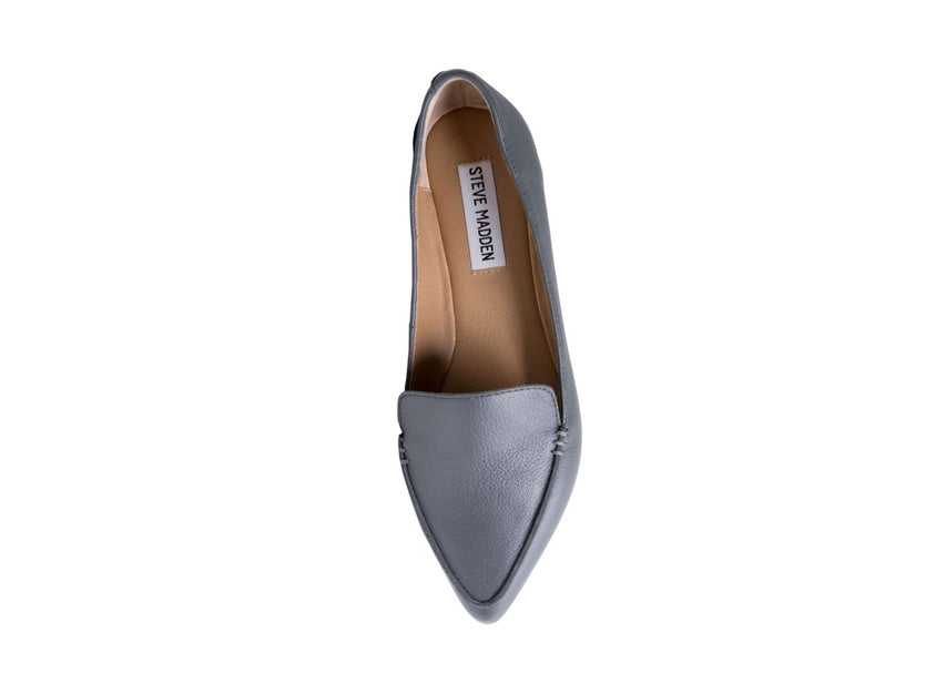 FEATHER GREY LEATHER - Shoes - Steve Madden Canada