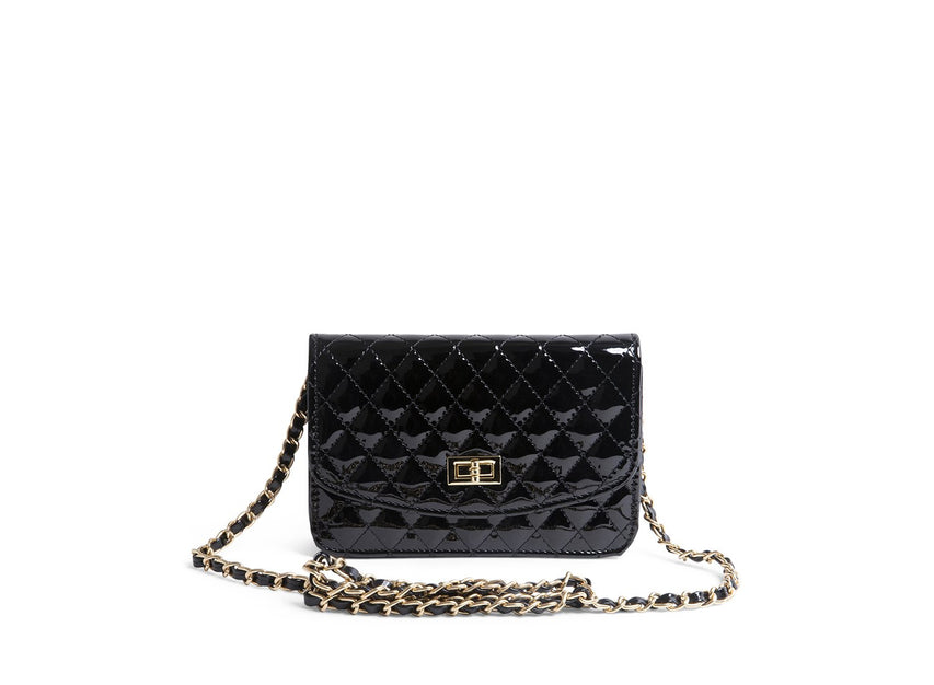 BMILA BLACK PATENT - Handbags - Steve Madden Canada