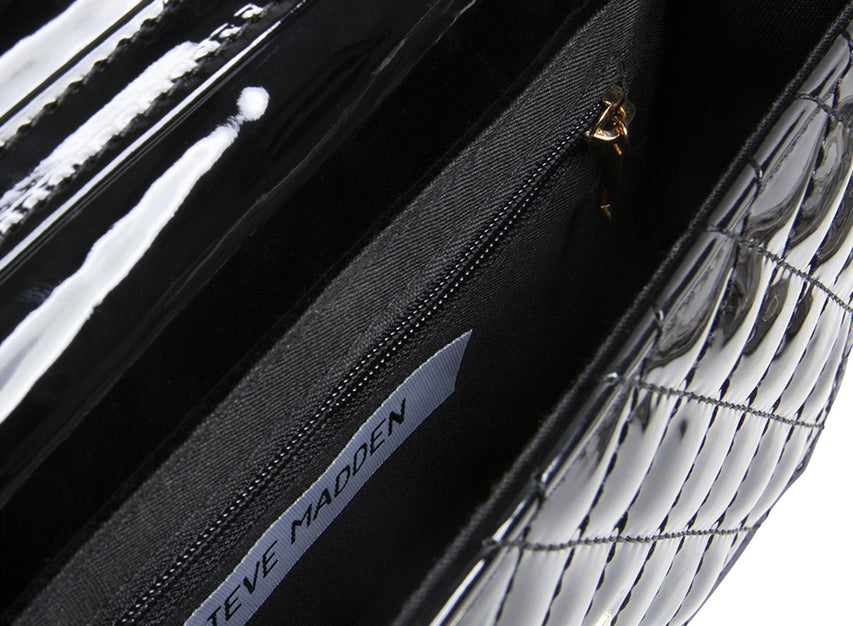 BMILA BLACK PATENT - Handbags - Steve Madden Canada