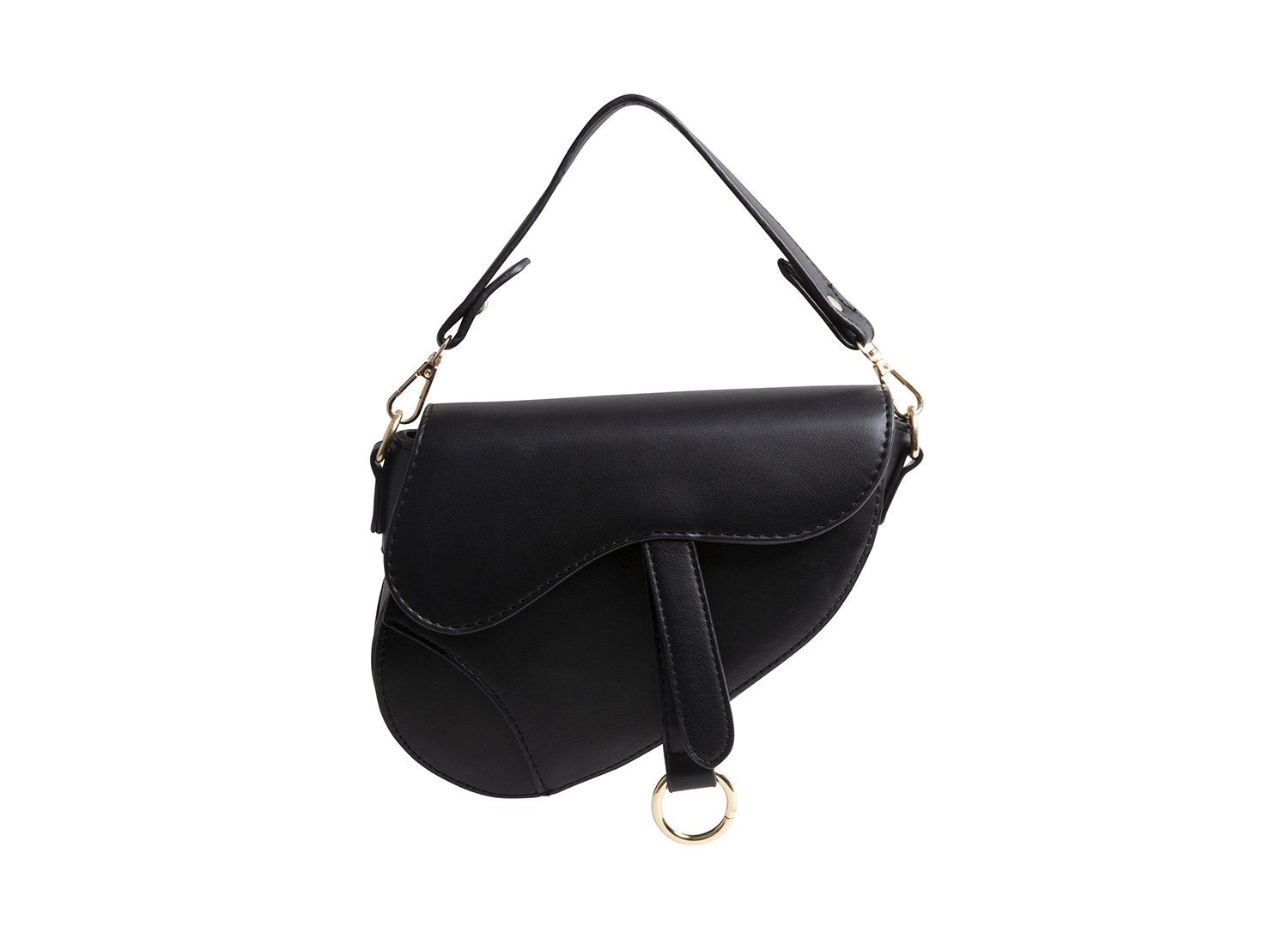 BSADDLE BLACK SYNTHETIC - Handbags - Steve Madden Canada