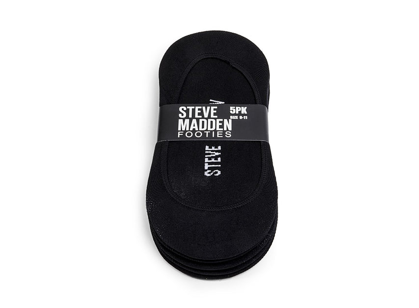 4 PK WOMAN ALL BLACK FOOTIES BLACK - Accessories - Steve Madden Canada
