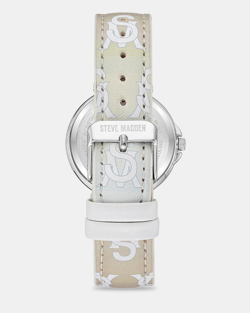 STACKED LOGO WATCH BLUSH MULTI - Jewelry - Steve Madden Canada