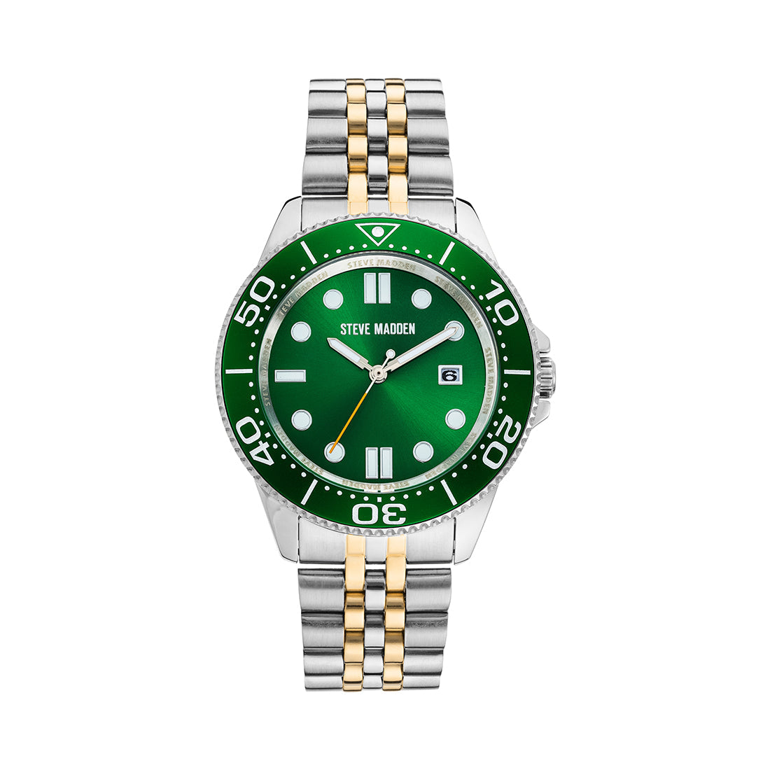 CLASSIC STATEMENT WATCH GOLD/GREEN - Jewelry - Steve Madden Canada