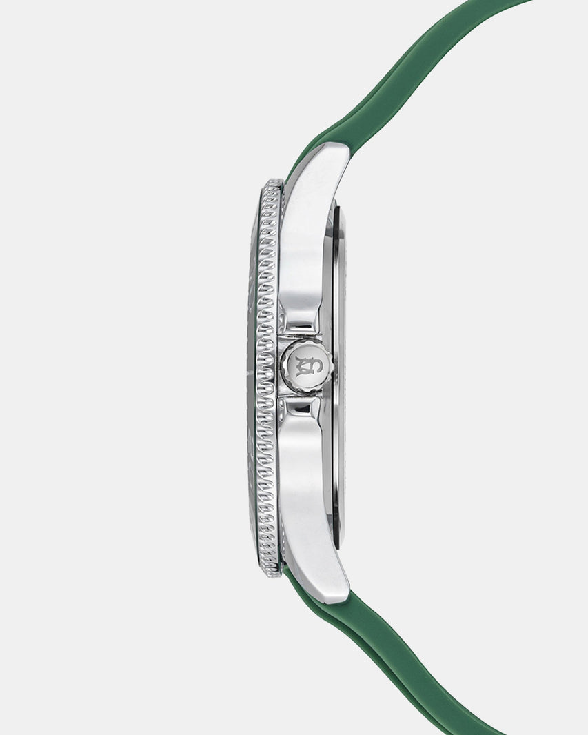RUBBERIZED ENAMEL CASE WATCH GREEN MULTI - Jewelry - Steve Madden Canada