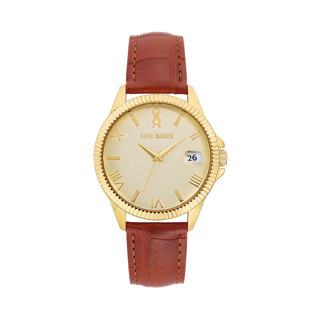 CLASSIC EMBOSSED WATCH GOLD MULTI - Jewelry - Steve Madden Canada