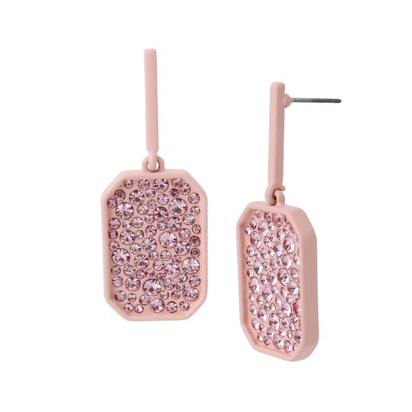 STONE PENDANT EARRINGS BLUSH - Jewelry - Steve Madden Canada