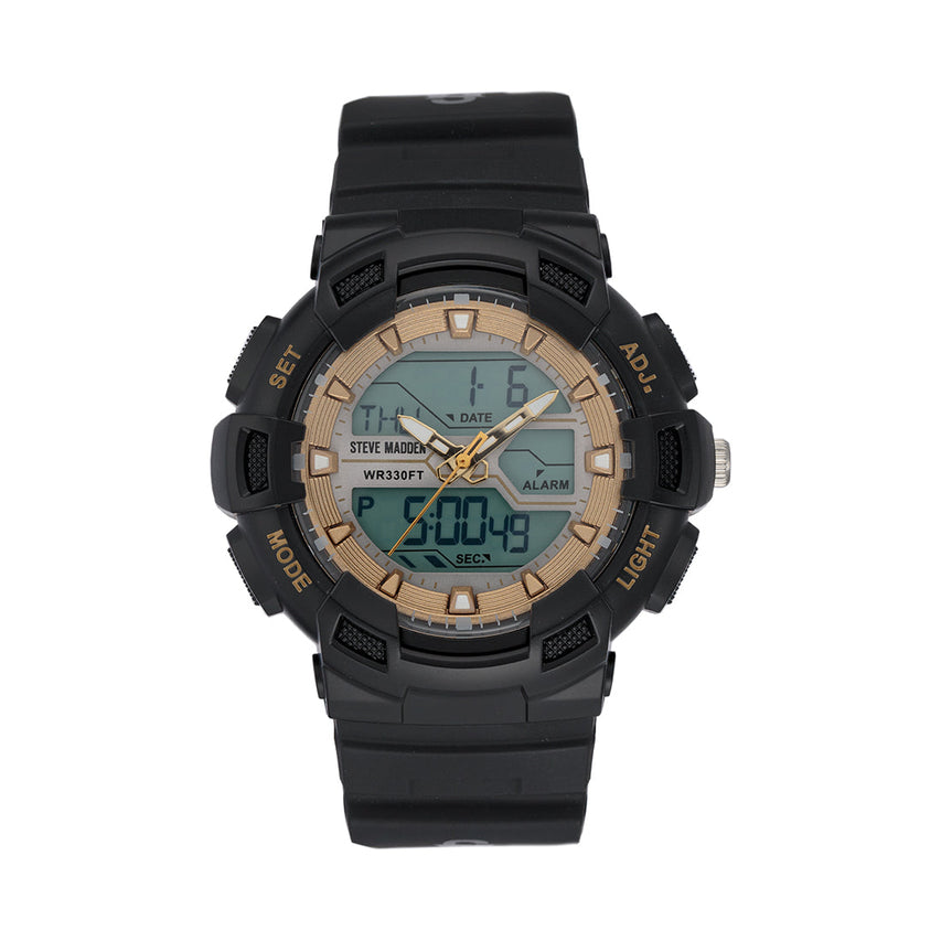 OVERSIZED SPORT WATCH BLACK MULTI - Jewelry - Steve Madden Canada