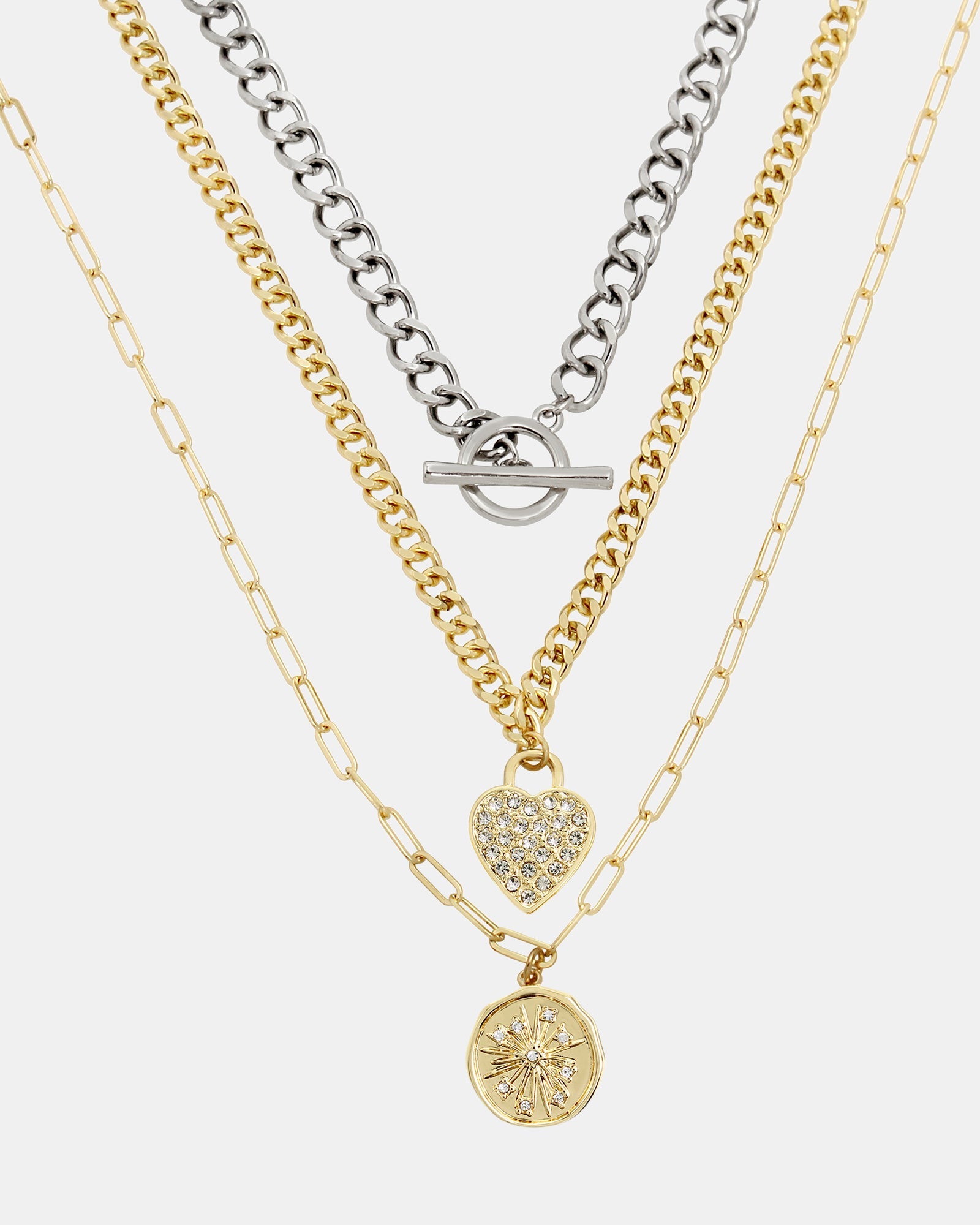 CHARM MULTI STRAND NECKLACE GOLD MULTI - Jewelry - Steve Madden Canada