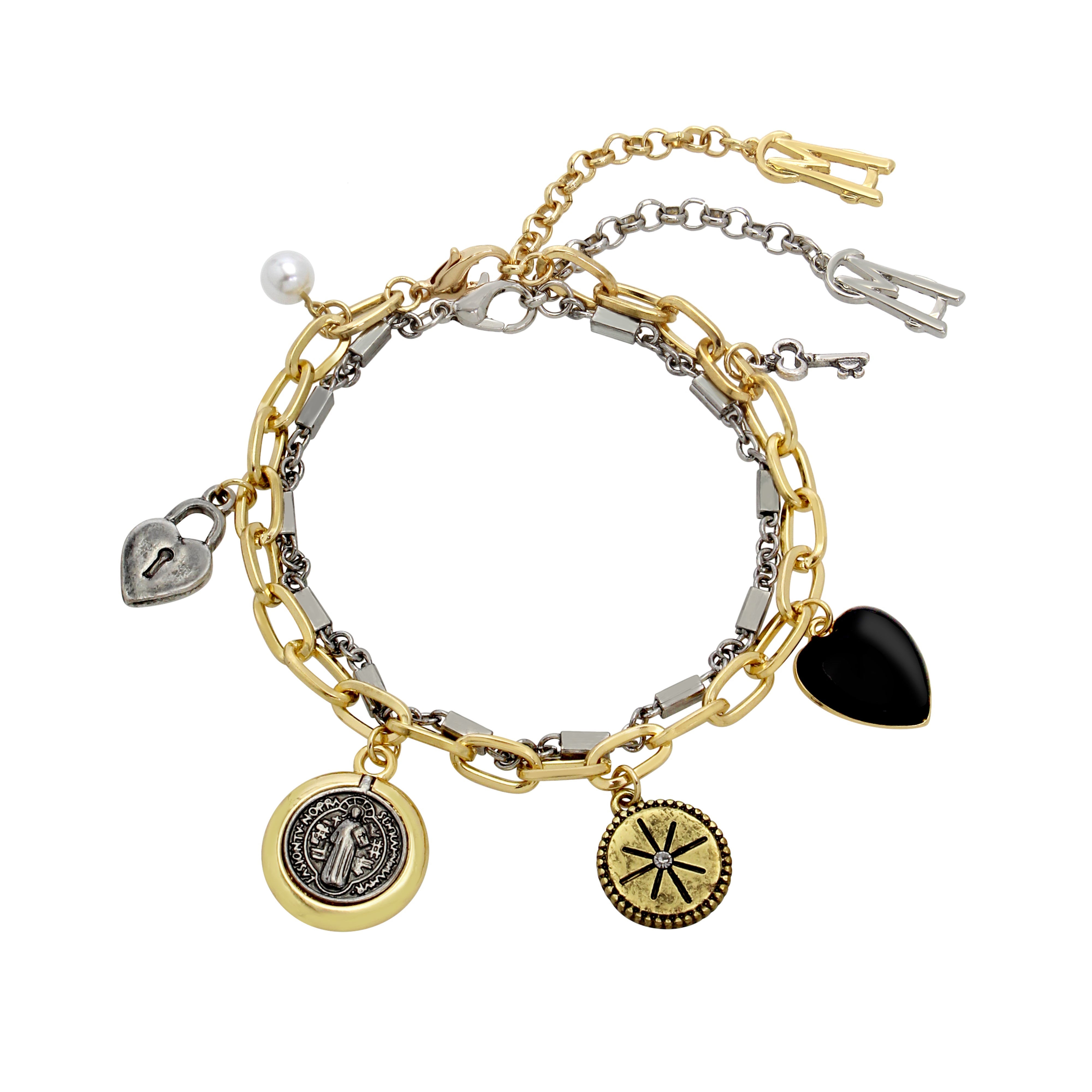 CHARM MULTI STRAND BRACELET GOLD MULTI - Jewelry - Steve Madden Canada