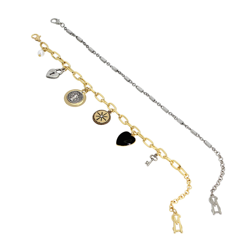 CHARM MULTI STRAND BRACELET GOLD MULTI - Jewelry - Steve Madden Canada
