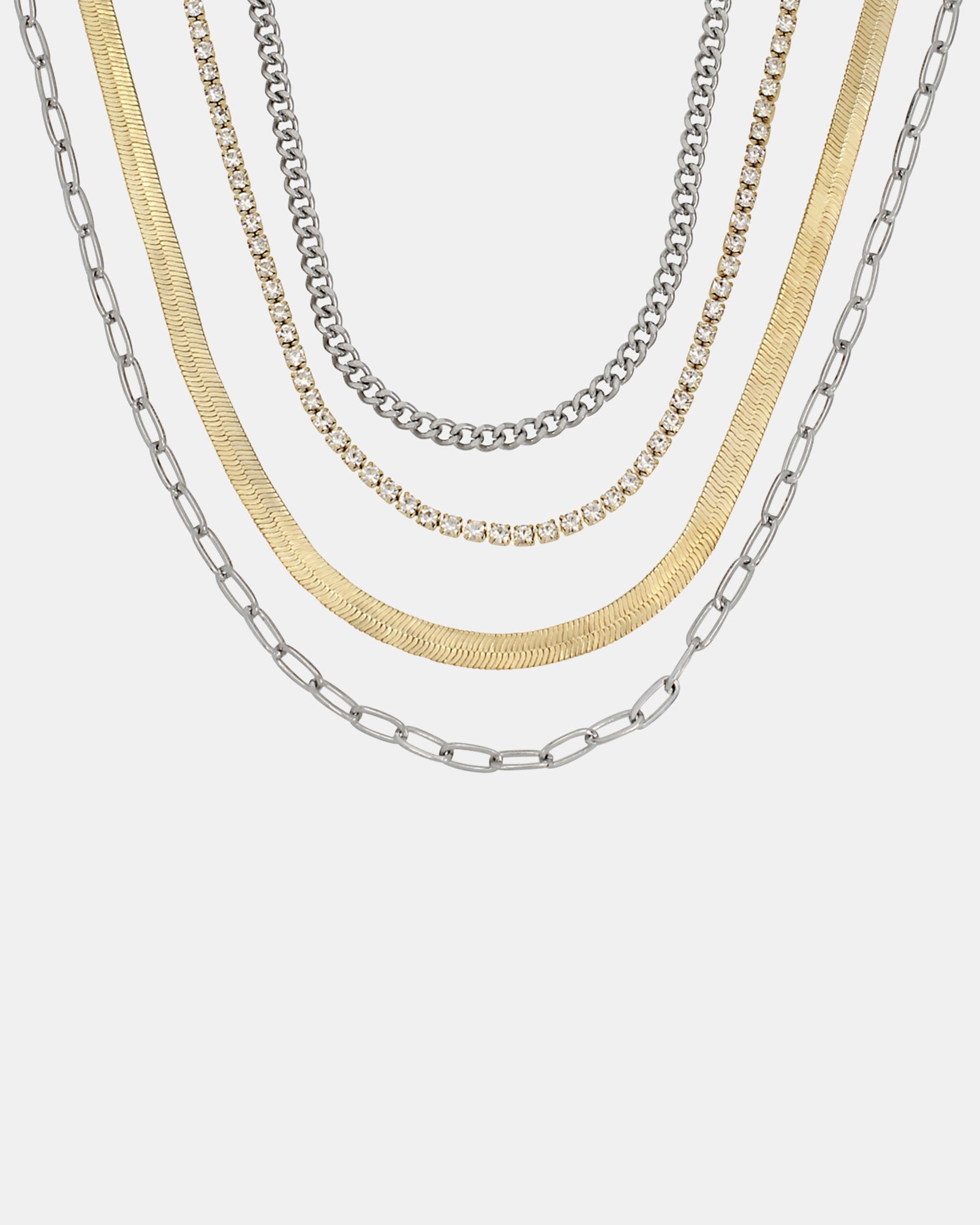 MULTI STRAND CHUNKY NECKLACE GOLD MULTI - Jewelry - Steve Madden Canada