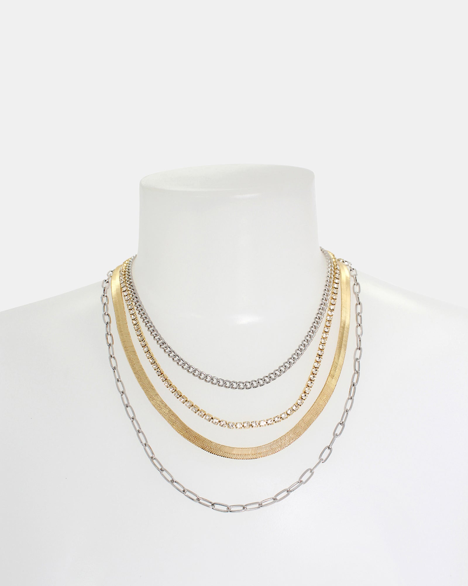 MULTI STRAND CHUNKY NECKLACE GOLD MULTI - Jewelry - Steve Madden Canada