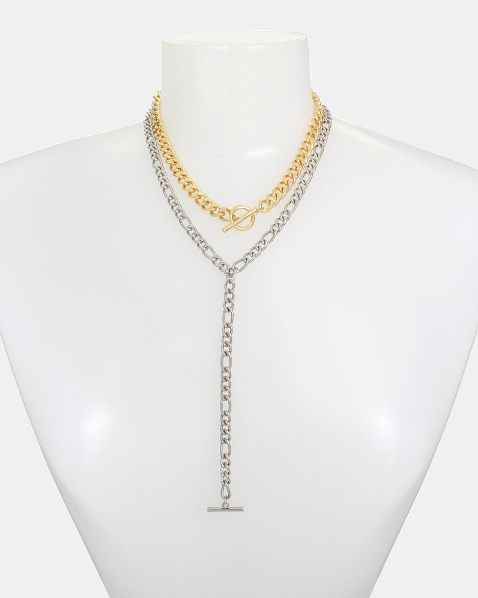 MULTI STRAND CHAIN NECKLACE GOLD MULTI - Jewelry - Steve Madden Canada