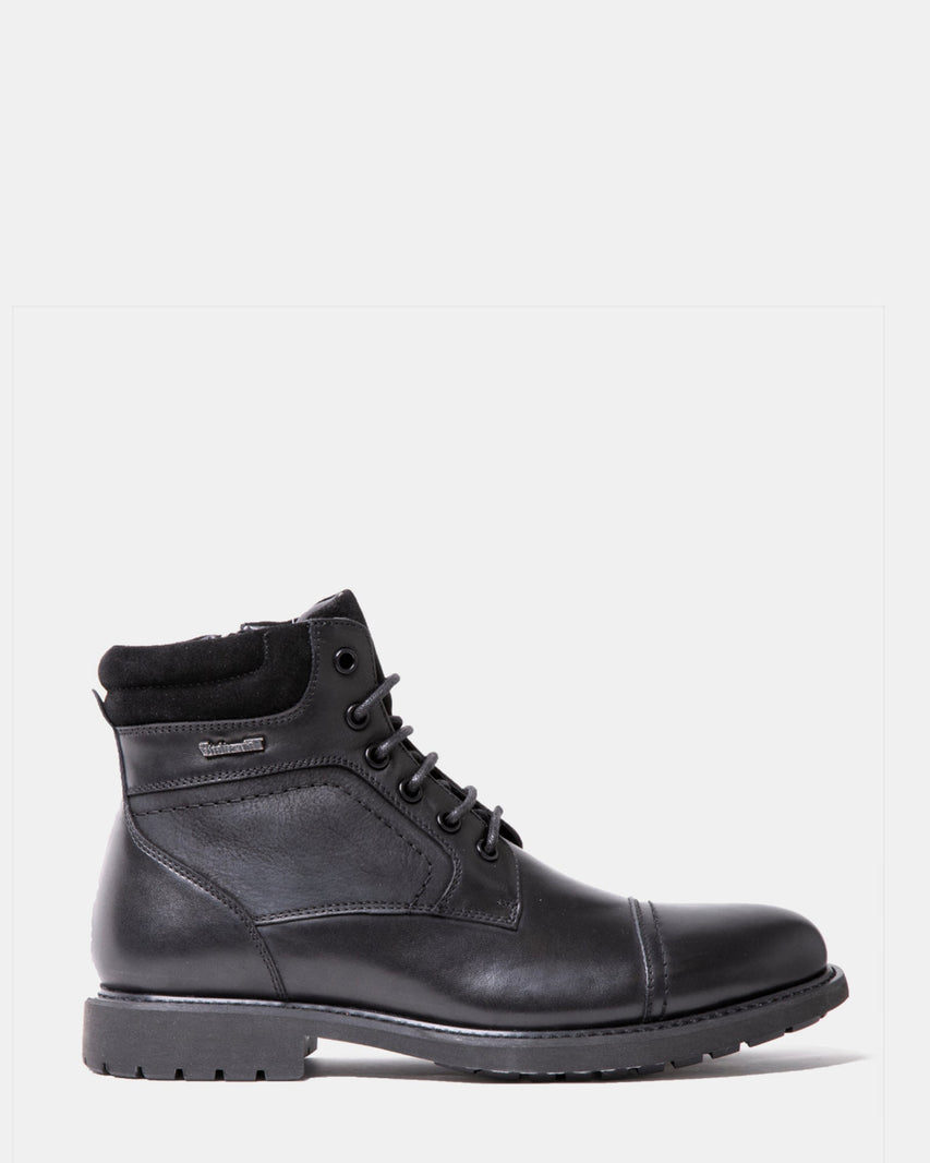 DARIN BLACK LEATHER - Men's Shoes - Steve Madden Canada