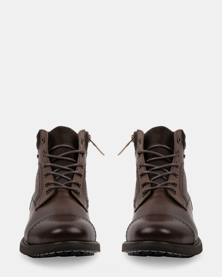 DARIN BROWN LEATHER - Men's Shoes - Steve Madden Canada