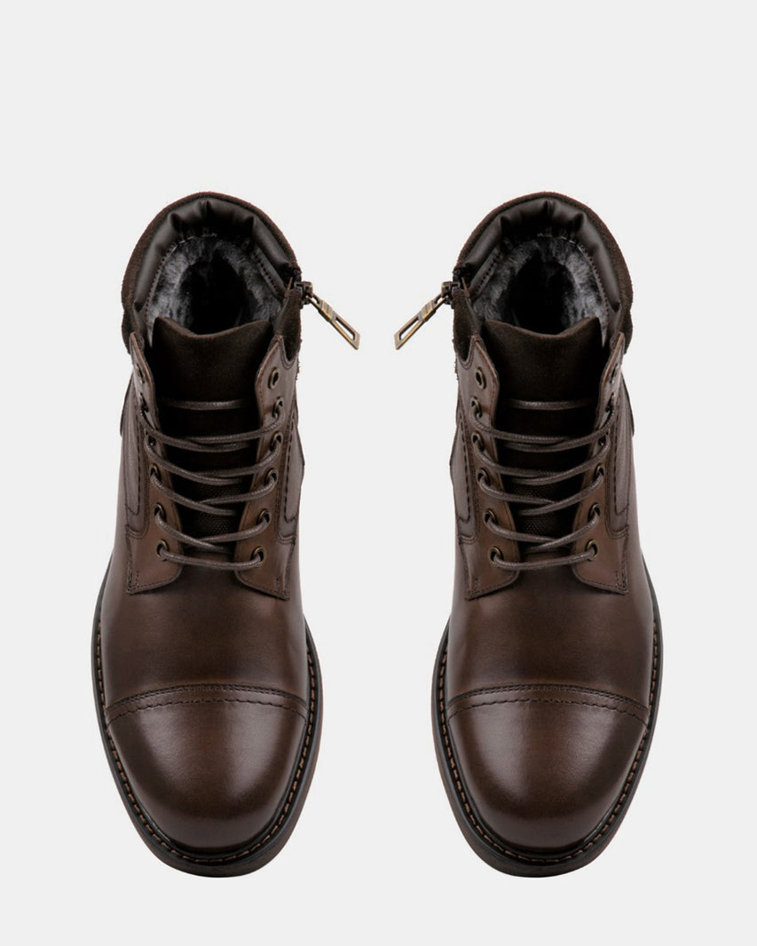 DARIN BROWN LEATHER - Men's Shoes - Steve Madden Canada