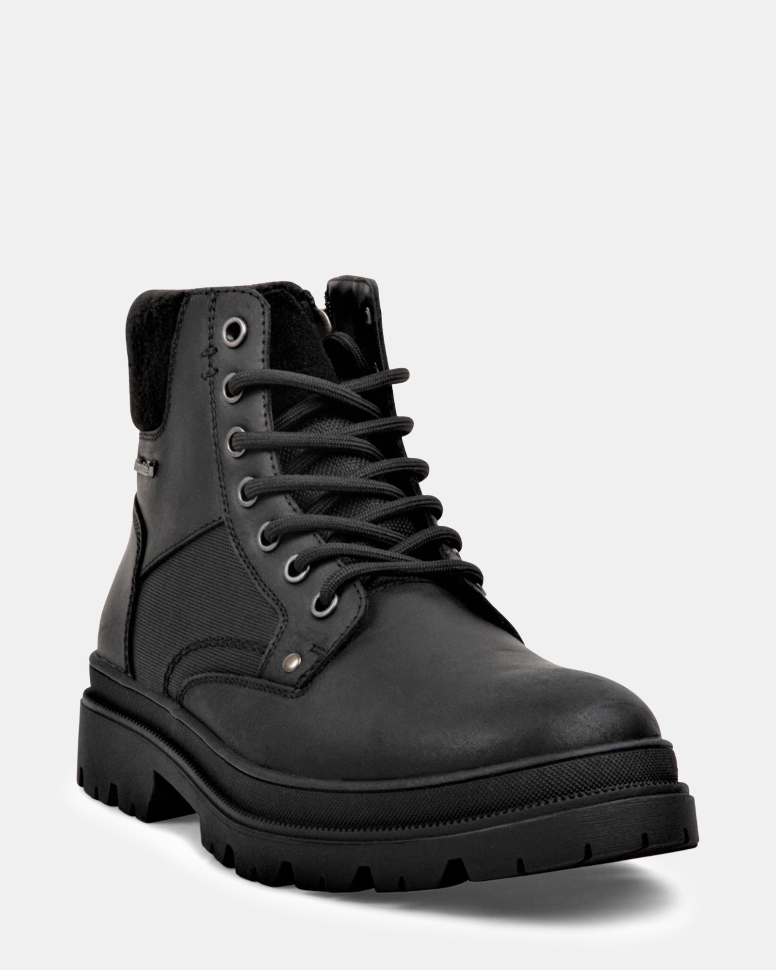 BROOKS BLACK LEATHER - Men's Shoes - Steve Madden Canada