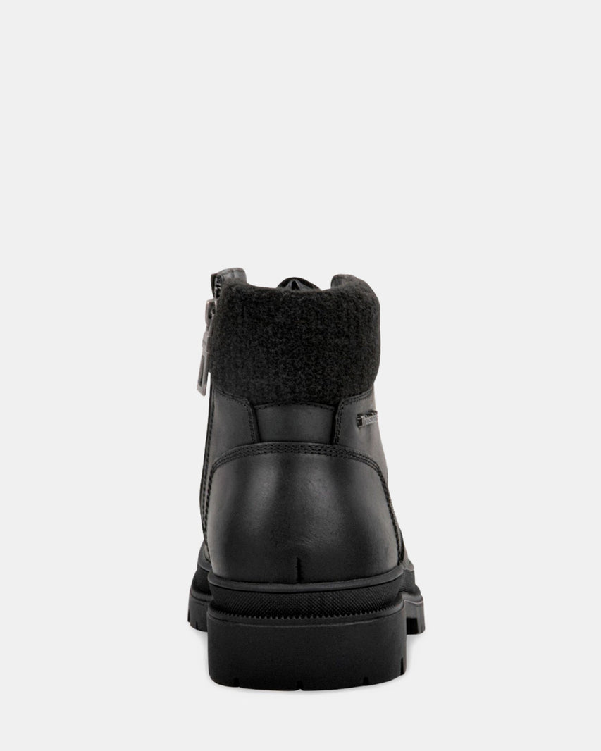 BROOKS BLACK LEATHER - Men's Shoes - Steve Madden Canada