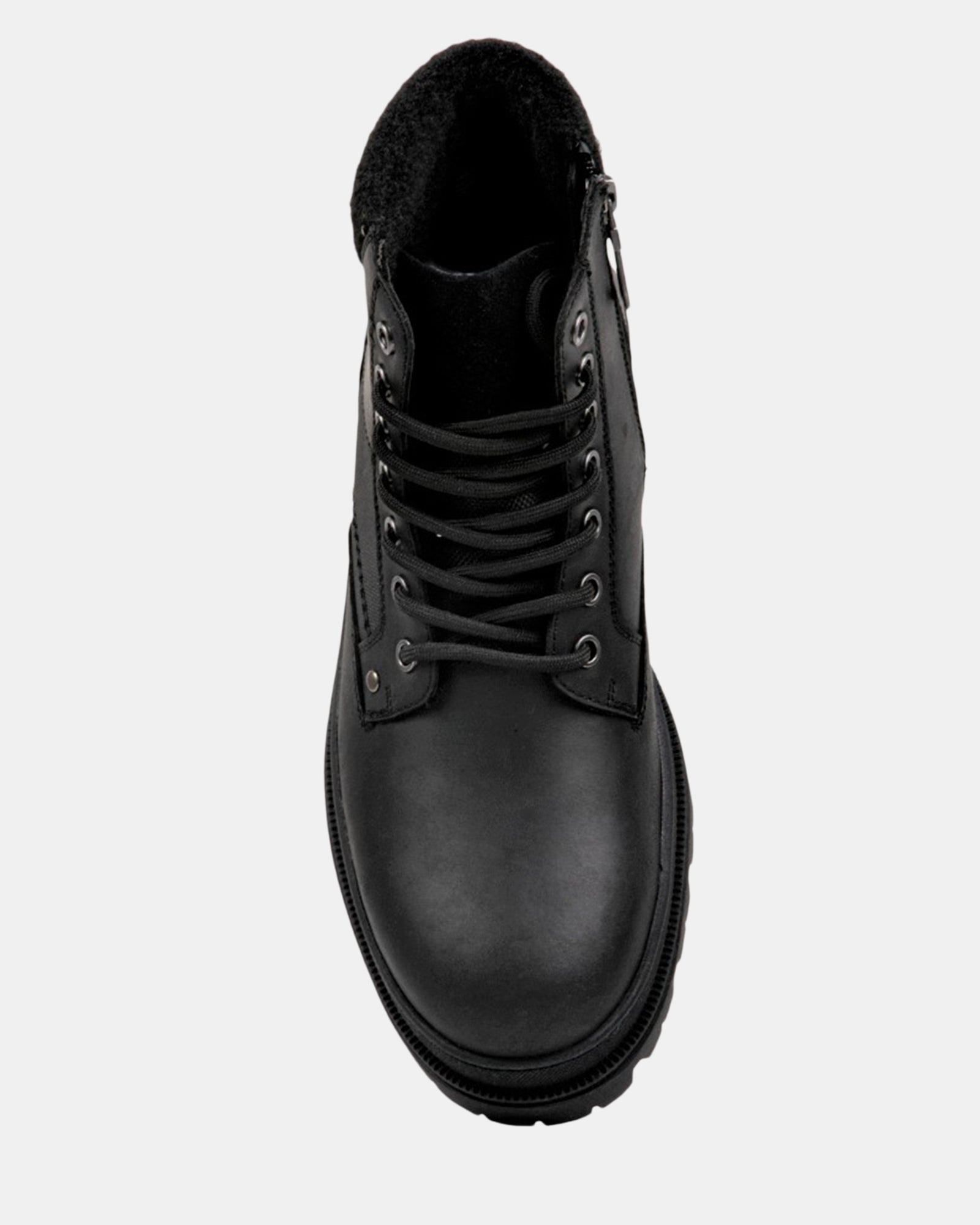 BROOKS BLACK LEATHER - Men's Shoes - Steve Madden Canada