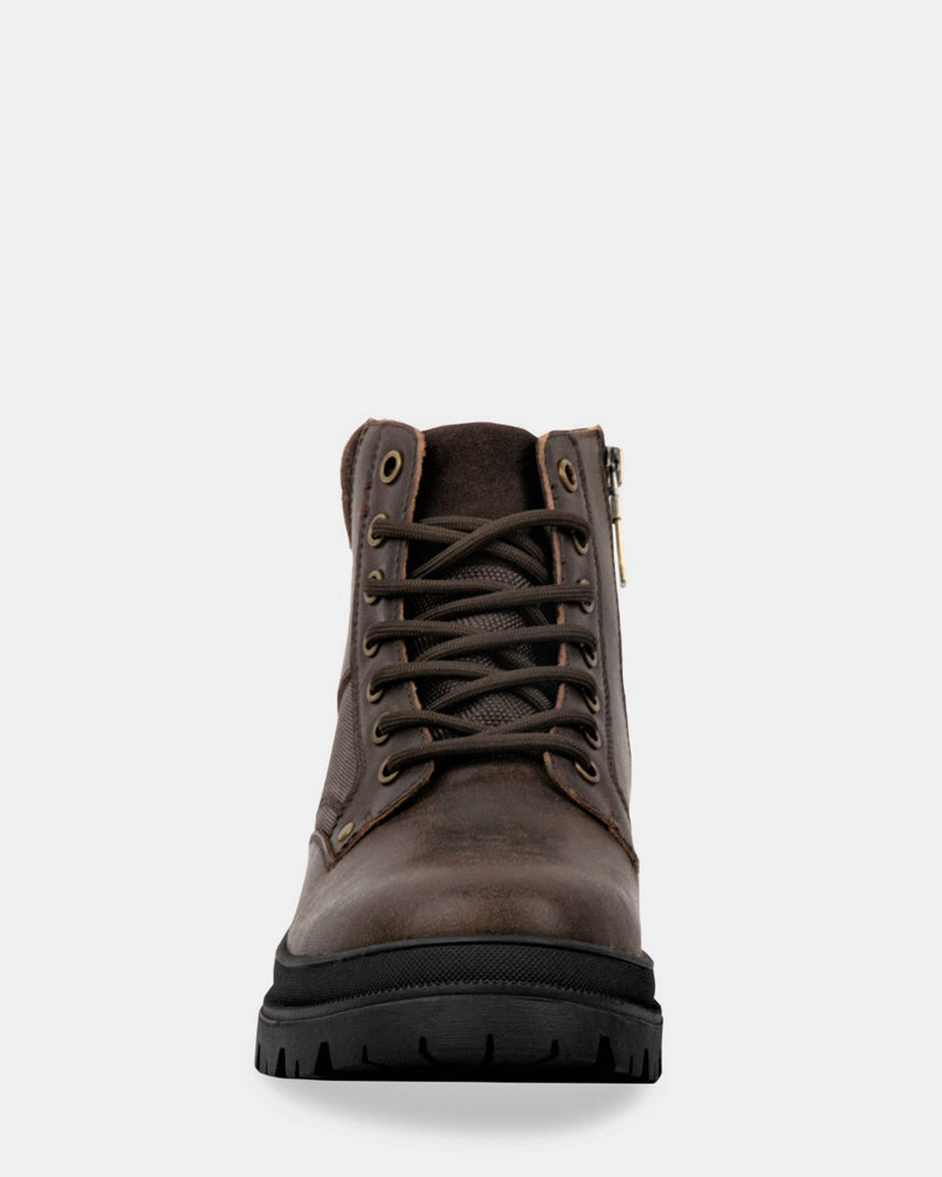 BROOKS BROWN LEATHER - Men's Shoes - Steve Madden Canada
