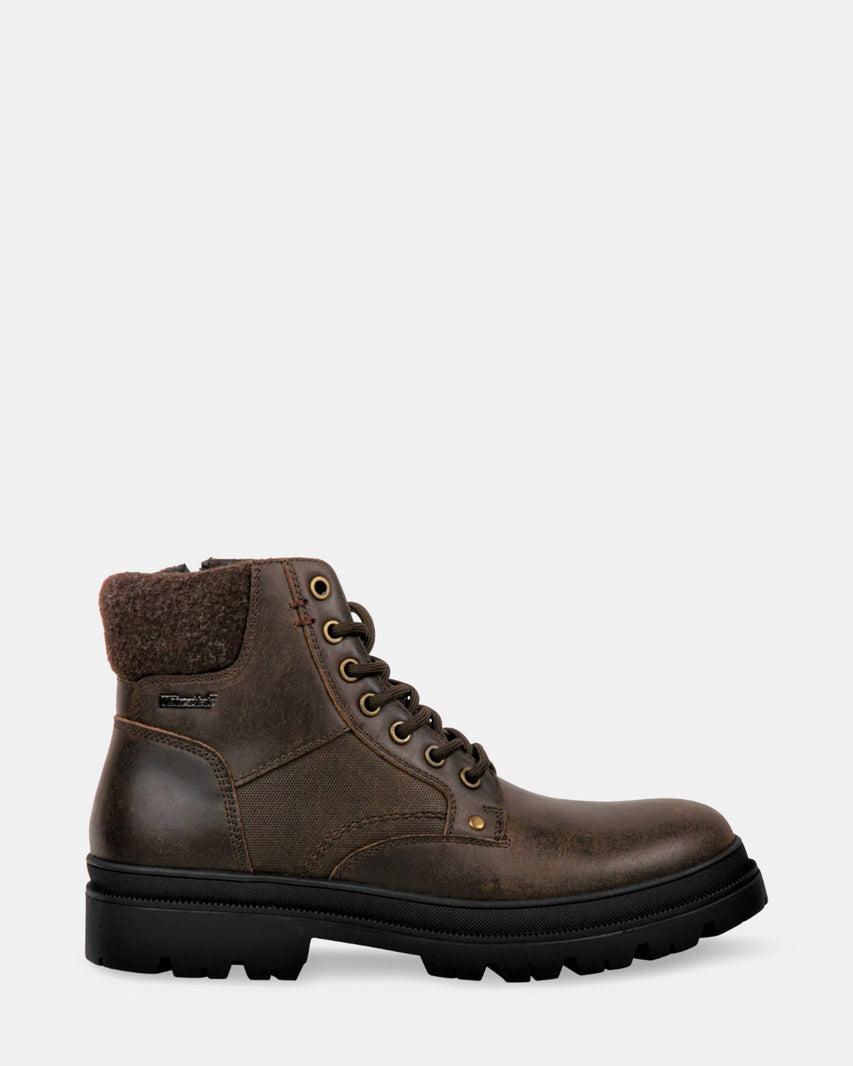 BROOKS BROWN LEATHER - Men's Shoes - Steve Madden Canada