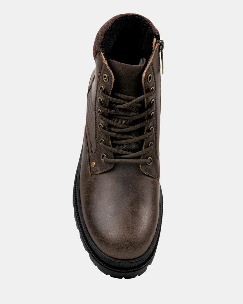BROOKS BROWN LEATHER - Men's Shoes - Steve Madden Canada