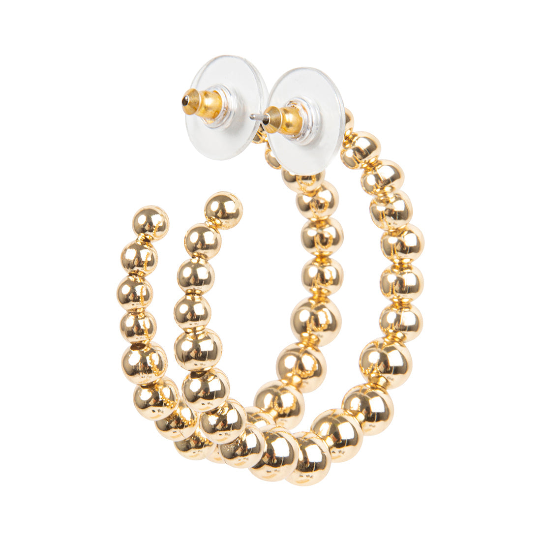 BALL HOOP EARRINGS GOLD - Jewelry - Steve Madden Canada