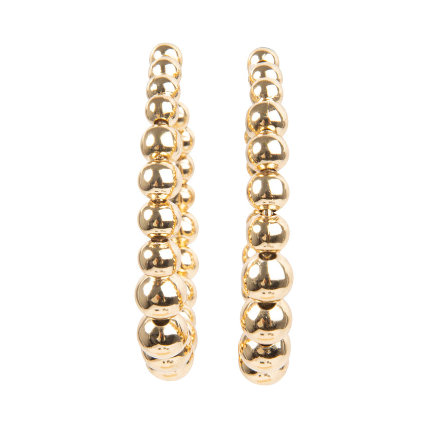 BALL HOOP EARRINGS GOLD - Jewelry - Steve Madden Canada