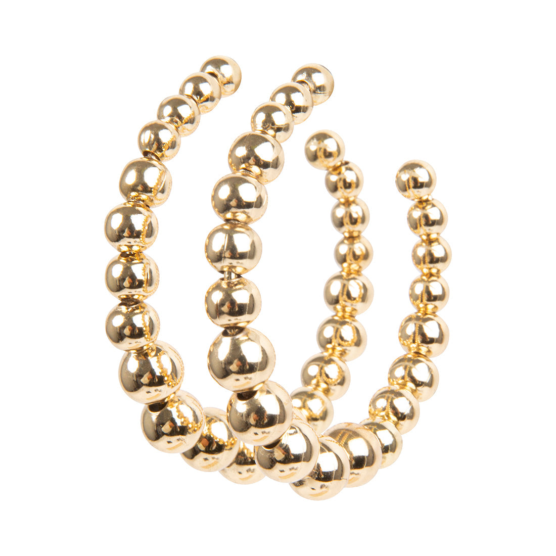 BALL HOOP EARRINGS GOLD - Jewelry - Steve Madden Canada