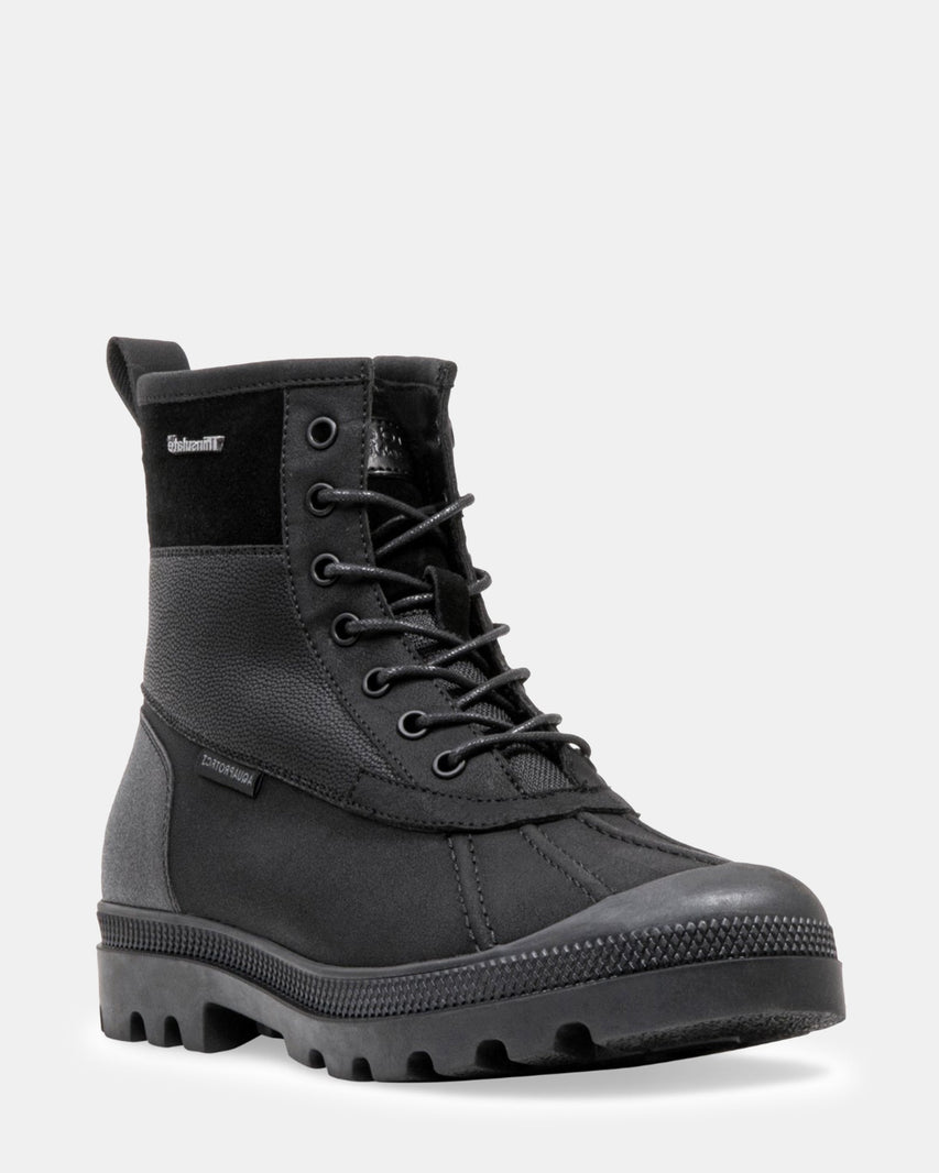 DAYLIN BLACK LEATHER - Men's Shoes - Steve Madden Canada