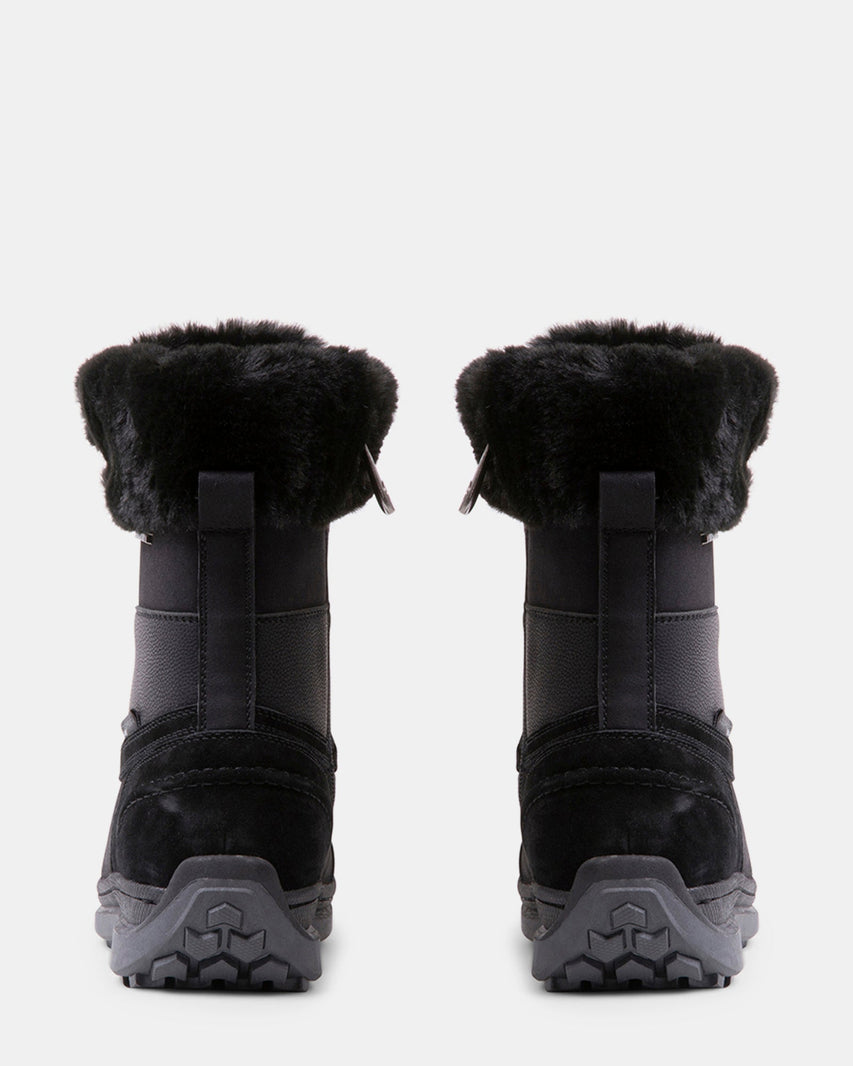 ISELOA BLACK NUBUCK - Women's Shoes - Steve Madden Canada