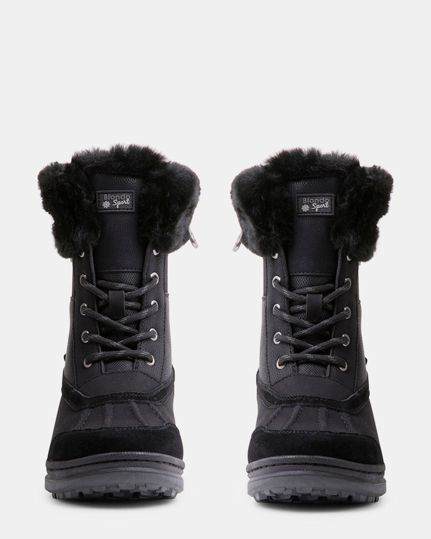 ISELOA BLACK NUBUCK - Women's Shoes - Steve Madden Canada