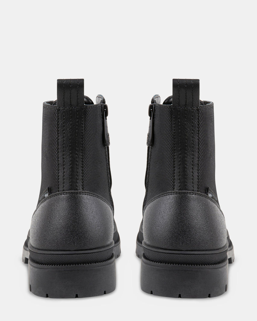 BRONN BLACK LEATHER - Men's Shoes - Steve Madden Canada