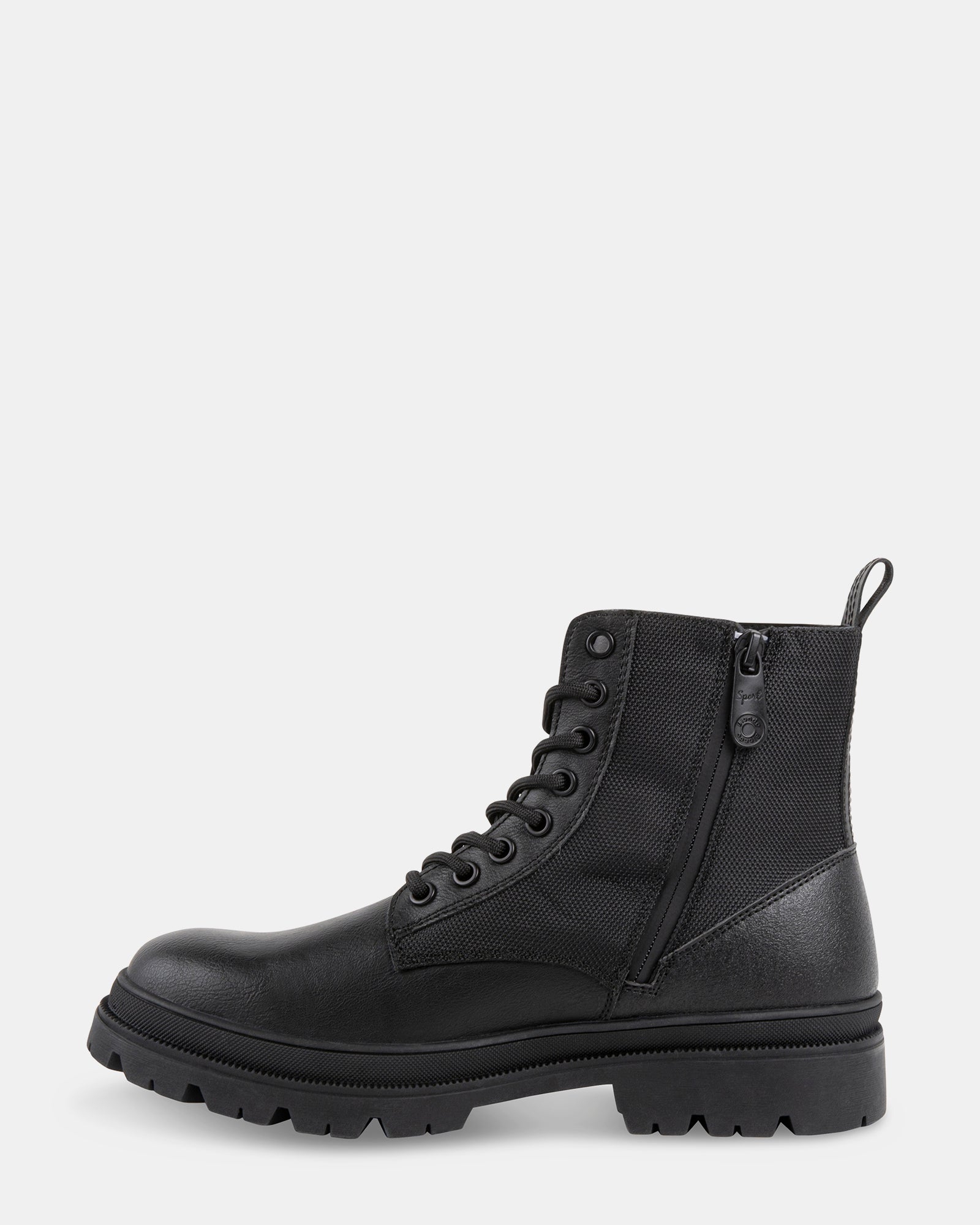 BRONN BLACK LEATHER - Men's Shoes - Steve Madden Canada