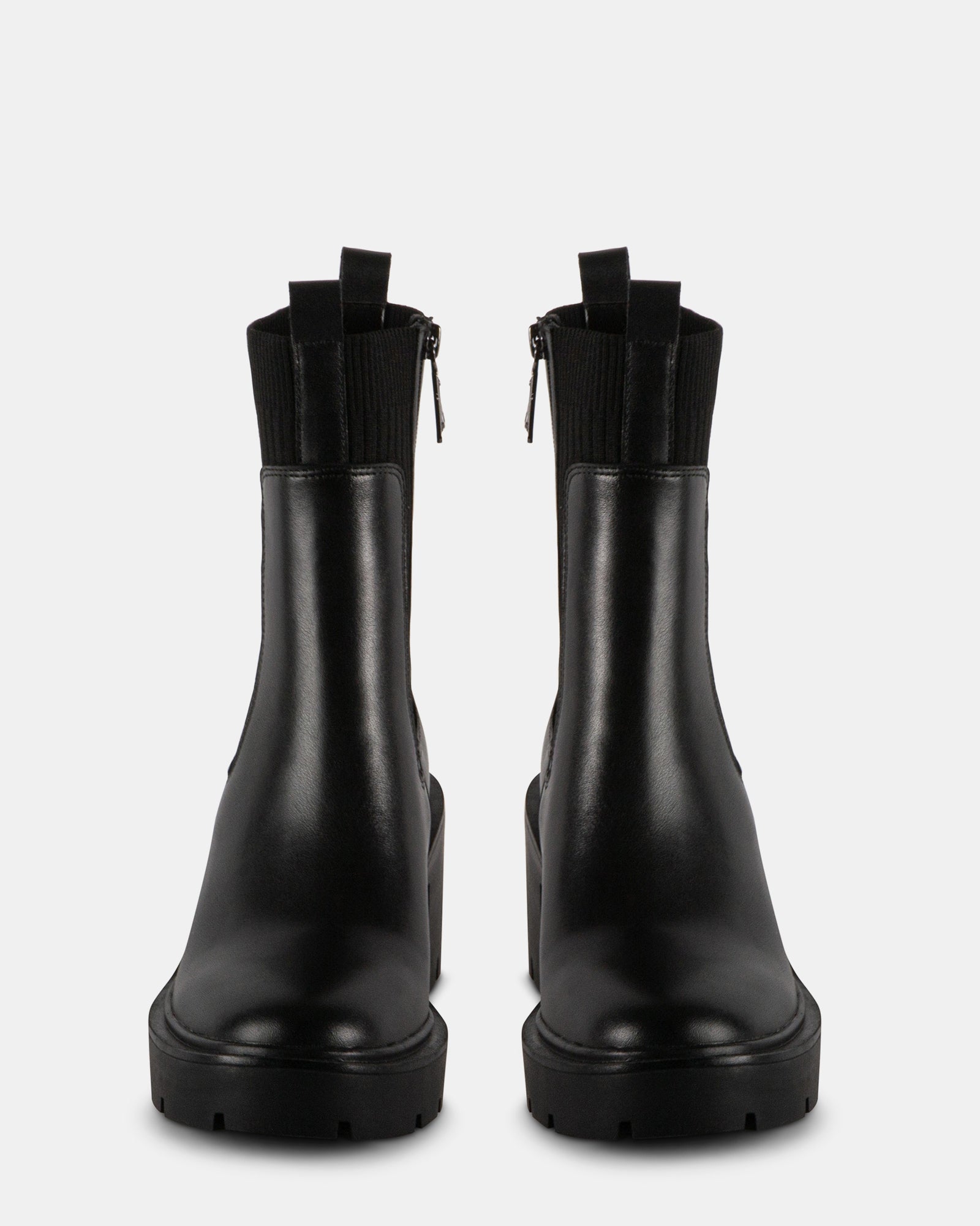 IDRIS BLACK LEATHER - Women's Shoes - Steve Madden Canada