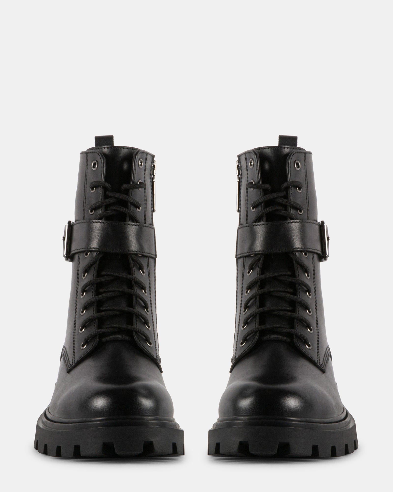 JOELLE BLACK LEATHER - Women's Shoes - Steve Madden Canada