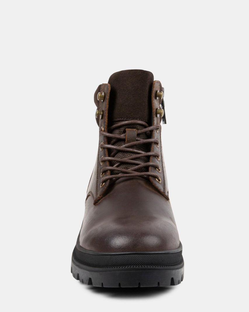 BYRON BROWN LEATHER - Men's Shoes - Steve Madden Canada